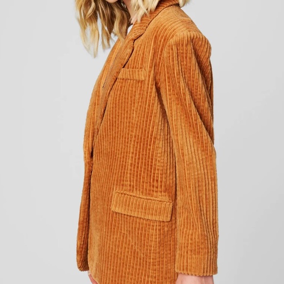 (A8) Blank NYC Wide Wale Corduroy Oversized Blazer Jacket, Size Large, NWT - Picture 3 of 12
